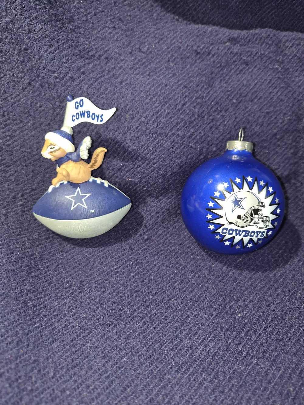 NFL Cowboys & Hallmark Ornament Football